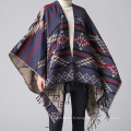 Blazer Poncho Bohème Cachemire Comme Cape Épais Chaud Voler Poncho Wrap Châle (SP224)